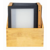 Menuhouder Houten Frame A4 Zwart - Securit - Fourniresto