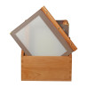 Menuhouder Houten Frame A4 Bruin - Securit - Fourniresto