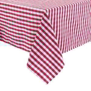 Rode geruite vierkante tafelkleed van polyester 1780 x 1780mm - Mitre Essentials - Fourniresto