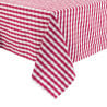 Square red checkered polyester tablecloth 1780 x 1780mm - Mitre Essentials - Fourniresto