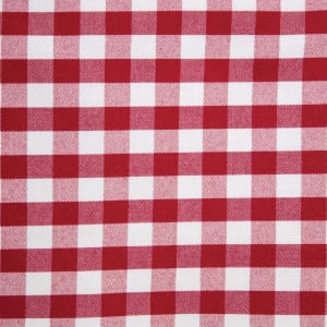 Nappe carrée à carreaux rouges en polyester 1780 x 1780mm - Mitre Essentials - Fourniresto