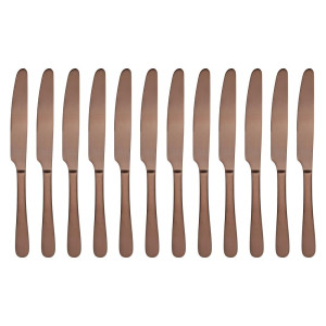 Cyprium Copper Table Knives - Set of 12 - Olympia