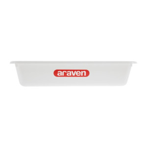 Bac Alimentaire Peu Profond Transparent 345Mm - Araven - Fourniresto