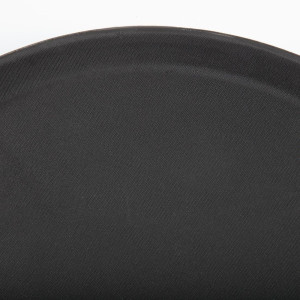 Non-slip round black fiberglass tray 406mm - Olympia KRISTALLON - Fourniresto