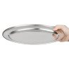 Plat de service ovale inox - 300mm - Olympia - Fourniresto