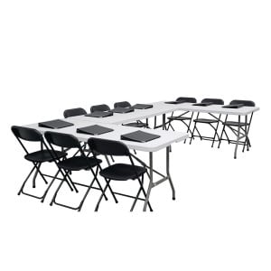 Opvouwbare Tafel met Wit Midden 1,8 m - Bolero