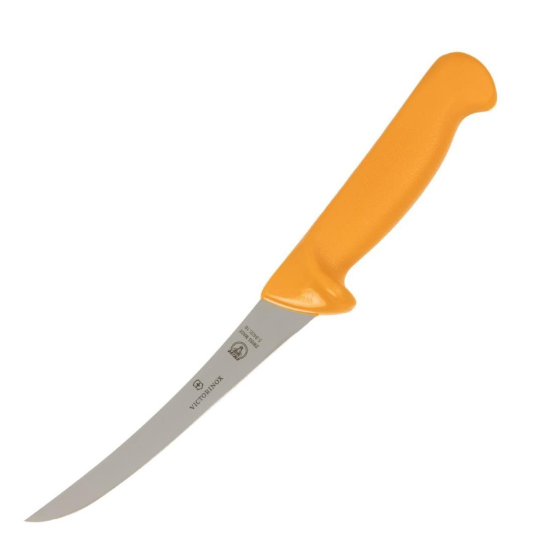 Gebogen Uitbeenmes Met Stijf Lemmet - 160mm - FourniResto