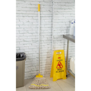 Broom mop head with yellow retaining band - Scot Young - Fourniresto