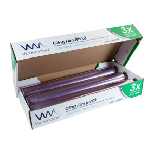 Recharges de Film Fraîcheur - L 300m x l 450mm - Lot de 3 - Wrapmaster