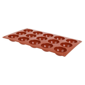 15 Silicone Half-Sphere Moulds Formaflex - Pavoni