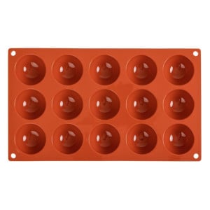 Moule 15 Halve Bollen in Siliconen Formaflex - Pavoni