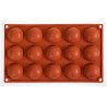 Moule 15 Halve Bollen in Siliconen Formaflex - Pavoni