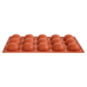 Moule 15 Halve Bollen in Siliconen Formaflex - Pavoni