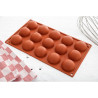 Moule 15 Halve Bollen in Siliconen Formaflex - Pavoni