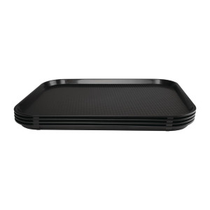 Black self-service tray 450 x 350mm - Olympia KRISTALLON - Fourniresto