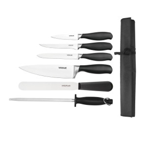 Set of 6 Soft Grip Knives - Vogue