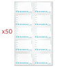 Lot of 50 Reusable Traceability Labels, 3 Markers and 2 Cloths - FourniResto