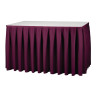 Burgundy pleated underskirt - FourniResto - Fourniresto