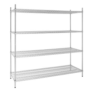Rek in kit 4 niveaus - L 1830 x D 610mm - Vogue