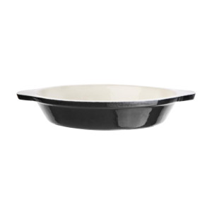 Ovenschaal rond zwart 750 ml - Vogue - Fourniresto