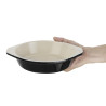 Ovenschaal rond zwart 750 ml - Vogue - Fourniresto