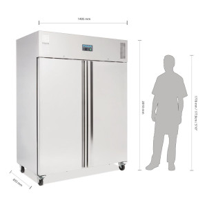 Negatieve koelkast met 2 deuren - 1300 L - Polar - Fourniresto