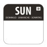 Lösliche Etiketten für Lebensmittel "Sonntag" - Schachtel mit 1000 - Vogue