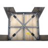 Hoge Bistro Kruk van Grijs Staal met Houten Zitting - Set van 4 - Bolero
