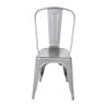 Stoelen in Metallic Grijs Staal - Set van 4 - Bolero