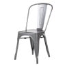 Chairs in Metallic Gray Steel - Set of 4 - Bolero
