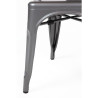 Stoelen in Metallic Grijs Staal - Set van 4 - Bolero