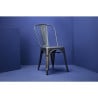 Chairs in Metallic Gray Steel - Set of 4 - Bolero