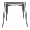 Square Table in Metallic Grey Steel - W 668 x D 668 mm - Bolero