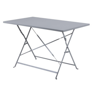 Table de Terrasse Pliable Grise - 1100 x 700 mm - Bolero