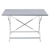 Folding Grey Terrace Table - 1100 x 700 mm - Bolero