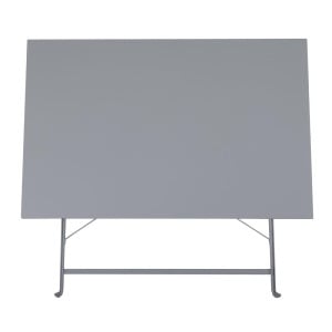 Folding Grey Terrace Table - 1100 x 700 mm - Bolero