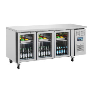 Refrigerated Display Counter with 3 Glass Doors - 358 L - Polar