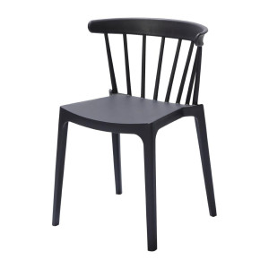 Polypropyleen Stoelen Antraciet - Set van 4: Elegant design en duurzaam comfort