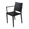 PP Stapelbare Stoelen Florence Zwart - Set van 4, Kwaliteit en Elegantie door Nisbets.