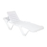 White Polypropylene Sun Loungers - Set of 4 by Resol