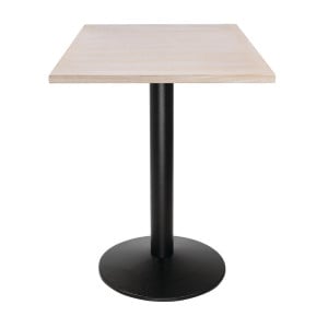 Square Table Top Pre-drilled Vintage White 700 mm Bolero - High-quality Wicker Wood