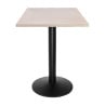 Square Table Top Pre-drilled Vintage White 700 mm Bolero - High-quality Wicker Wood