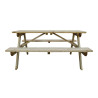 Elegante en robuuste houten picknicktafel 1,5m