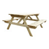 Elegante en robuuste houten picknicktafel 1,5m