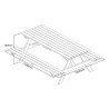 Elegante en robuuste houten picknicktafel 1,5m