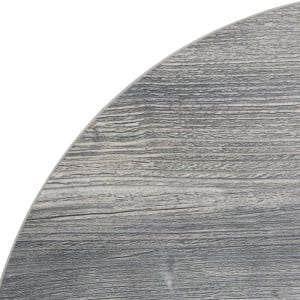 Round Melamine Grey Table Top 600 mm - Bolero, resistant and elegant