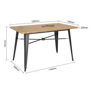 Outdoor Light Wood Bolero Table - Elegance and durability