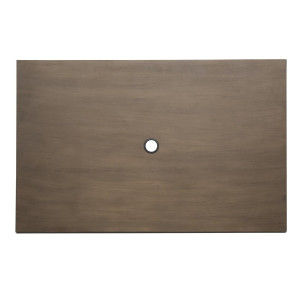 Buitentafel zwart hout Bolero: Houten esthetiek, aluminium stevigheid voor uw professionele buitenruimtes.