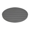 Round Dark Grey Aluminium Table Top 580 mm Bolero - Modern Style & Durability