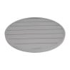 Plateau de Table Rond Aluminium Gris Clair 580mm Bolero - Style Moderne